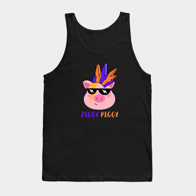 Ziggy Piggy Tank Top by Unique Treats Designs